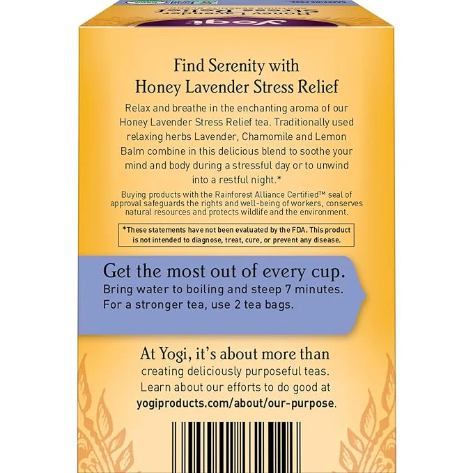 Yogi Honey Honey Lavender Stress Relief 16 Tea Bags - Image 2