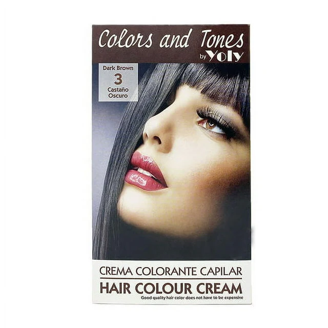 Yoly Hair Colour Cream Dark Brown 3