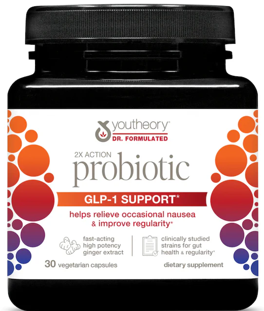 Youtheory, 2 X Action Probiotic GLP-1 Support, 30 Caps - Image 2