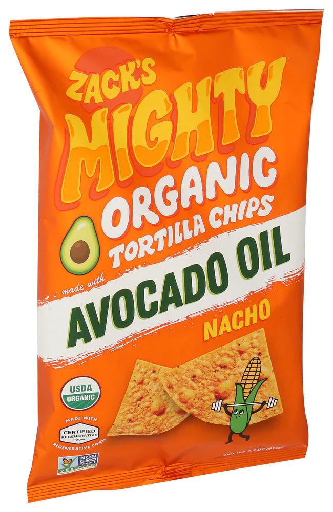 Zacks, Avocado Nacho Tortilla Chips, 7.5 Ounce - Image 2