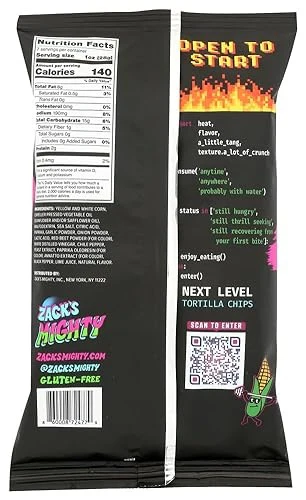 Zack's Mighty, Chile Lime Rolled Tortilla Chips, 7 Oz - Image 2