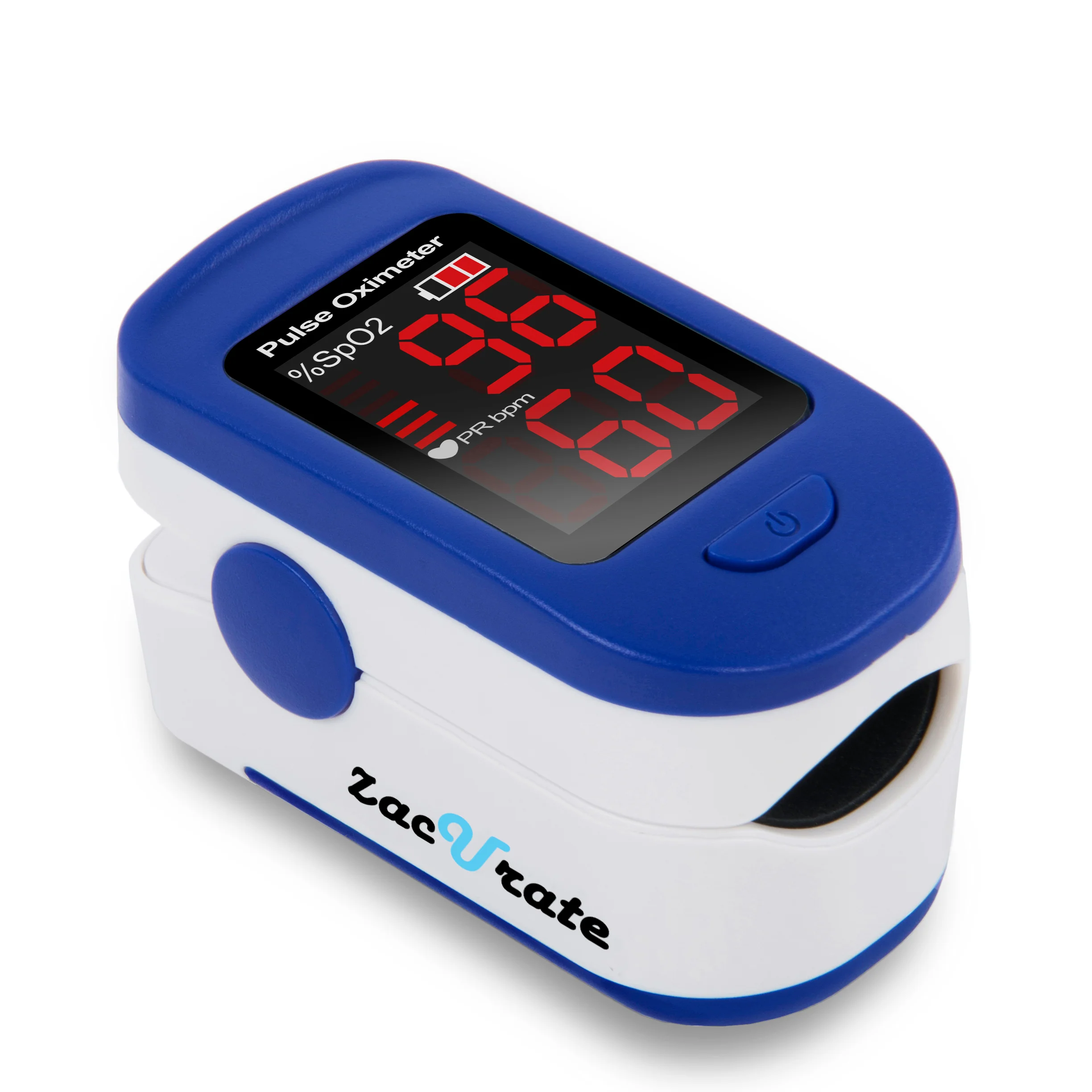 Zacurate® 500BL Sporting and Aviation Fingertip Pulse Oximeter Blood Oxygen Saturation Monitor (Navy Blue)