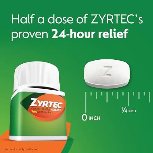 Zyrtec 24 HR Allergy Relief Tablets, 5mg Cetirizine Hcl, 35 CT - Image 6